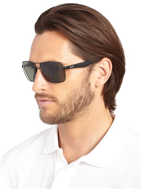 square aviator sunglasses men's